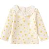 Balabala Girls' Floral Long-Sleeve Cotton T-Shirt