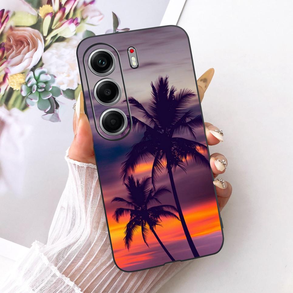 Hülle für Tecno Camon 40 Pro CM7 CM6 Handyhüllen für Camon 40 4G CM5 Niedliche Cartoon-Tiere Cooler Drache Löwe Weiches TPU Schwarze Abdeckung