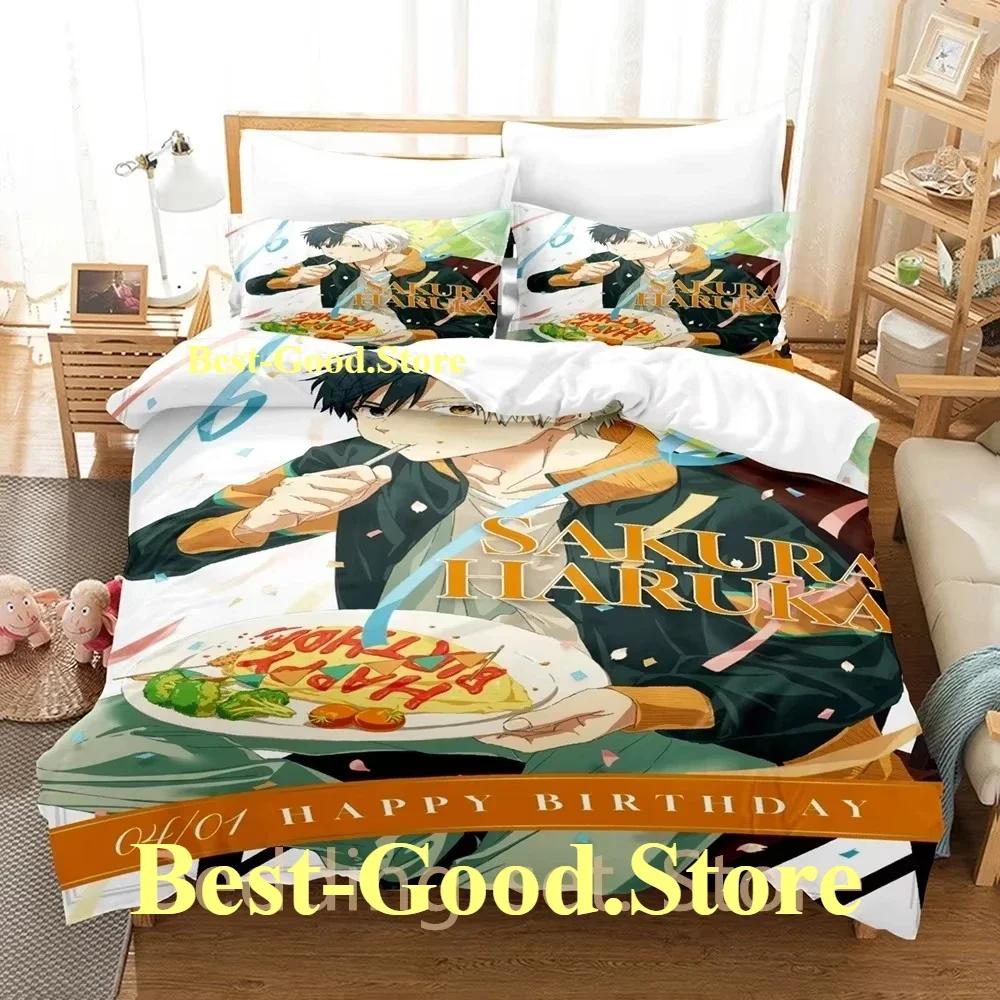 Fashion Anime WIND BREAKER Beding Set Printed Bed Linen Set With Pilowcase Bed Soft Duvet Cover Soft Single Double Quen Super King-Sized Dimensionsd