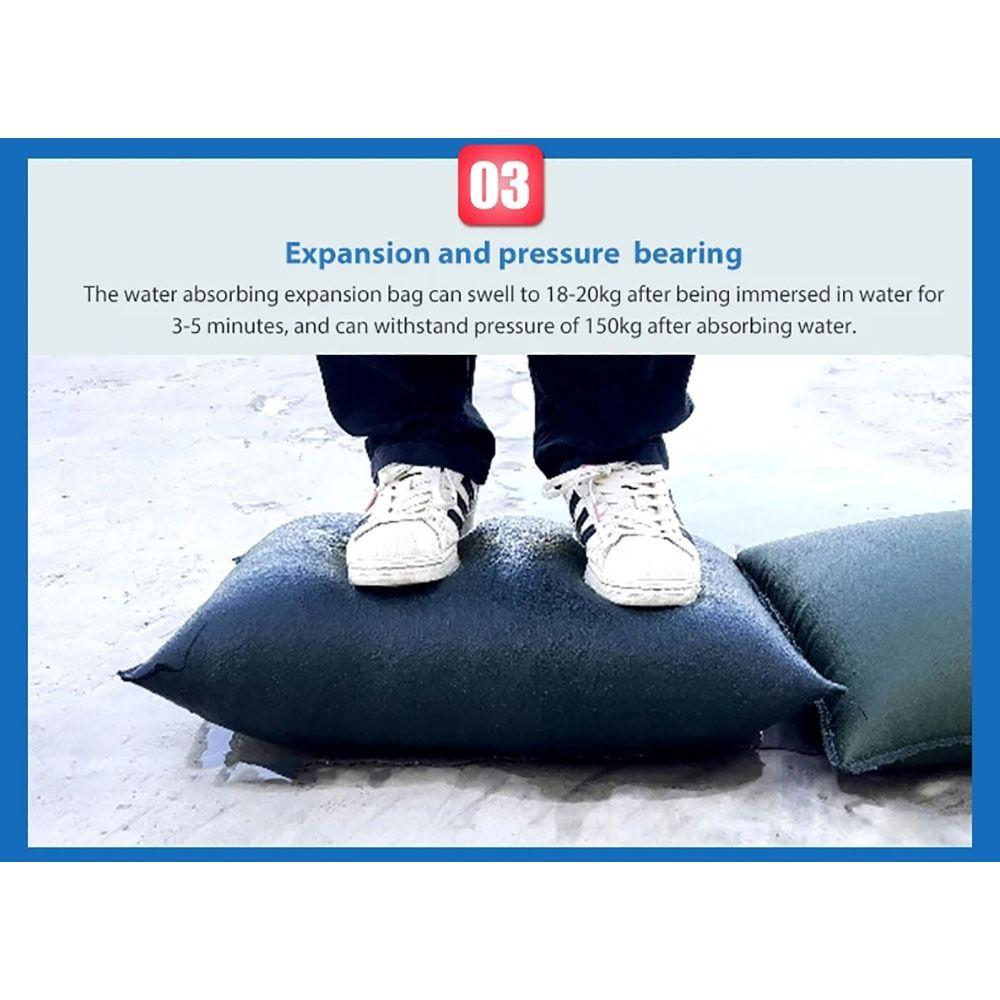 1Pcs New Reusable Water Absorbent Sandbag Canvas 25x50cm 40x60cm Flood Barrier Bag Green Dam Bags For Home Garage Door Basement