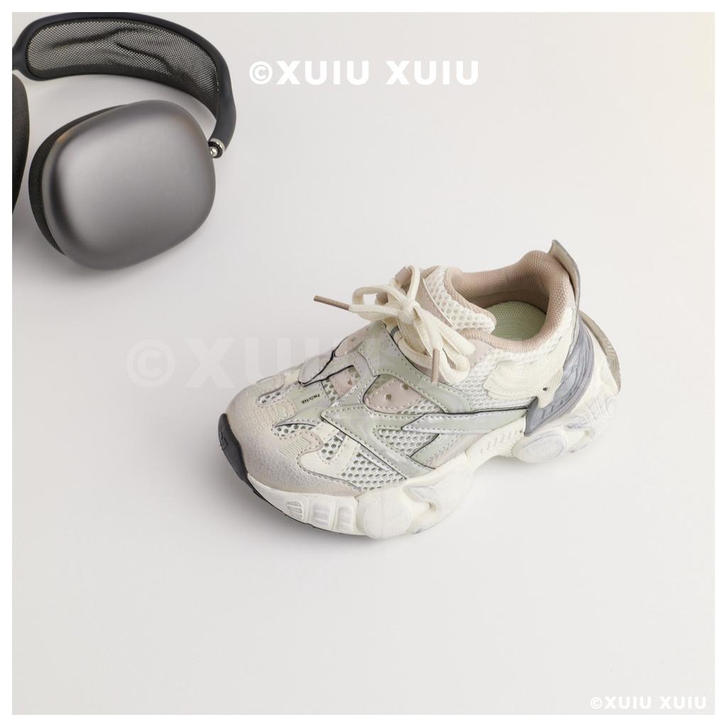 XSHX "Paris Crocodile Wind" Heavy Industry Children's Daddy Sneakers Spring and Autumn Double Net Boys and Girls [Wenzhou Shoes]