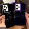 Love Yourself Flower Heart Line Kpop Shockproof Phone Case for Xiaomi Redmi Note 15 14 13 12 Pro Plus 11 11S 11T 5G Cover Anti F