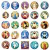 50 PP Material Waterproof Color Glass Cat Stickers DIY Mobile Phone Water Cup Laptop Decoration Stickers