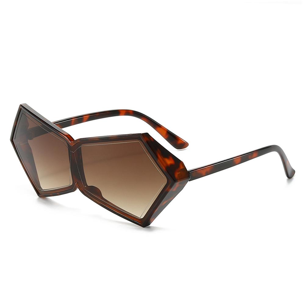 JYL Sunglasses Polygon Cross Border Uv Protection Triangle One Piece 3697 A-18289 ou малиновый красный