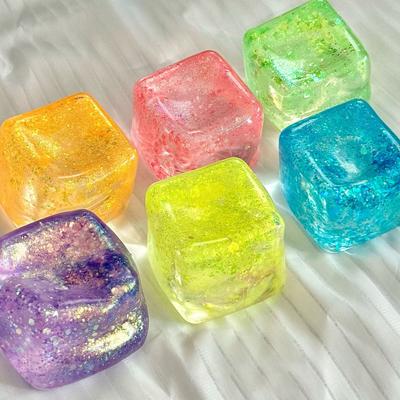 Anxiety Relief Stress Ball Home Office Relaxation Focus Aid Cube Squeeze Sensory Toy Slow Rising Soft TPR Stress Toy