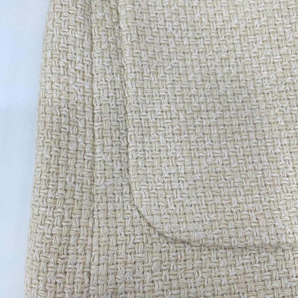 GUCCI 674332 Beige Gold Button Collarless Tweet Jacket Jacket 36 beigeUsed