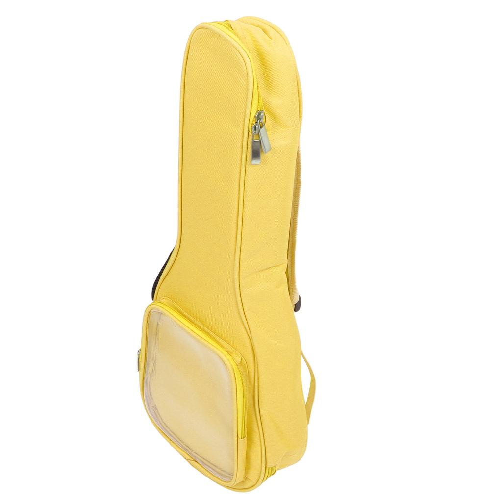 Guitar Bag 23in Ukulele Storage Bag Carrying Bag Oxford Cloth Instrument Backpack with Transparent