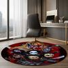 Halloween horror Printed Round Rug Carpet Chair Rug Area Rug Entryway Doormats,for Office Chair Living Room Bedroom Kitchen Room.