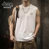 JEEP SPIRIT Unisex Loose Fit Cotton Tank Top