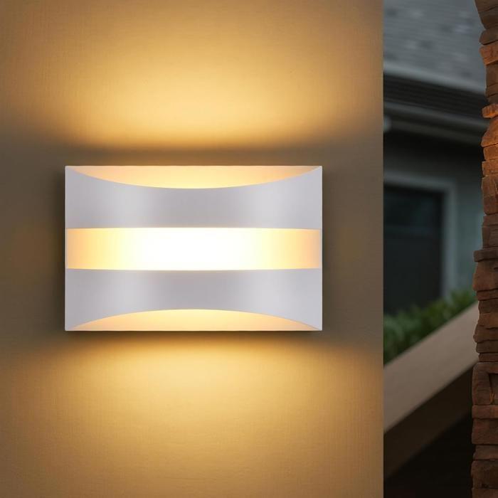 Applique murale LED d'intérieur - NETTLIFE - Design moderne - 3000K blanc chaud - 5 W - Blanc