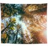 Wall Hanging Tapestry Psychedelic Nature Mountain Seascape Fog Forest Landscape Printed  Living Room Bedroom Home Decor