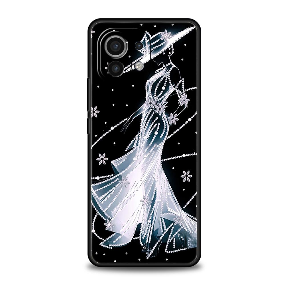 Phone Case Cover for Xiaomi Poco F7 F6 F5 F4 F3 X7 X6 X5 X4 X3 NFC M4 C51 C55 GT Pro 5G Soft TPU Fundas Cute White Clothes Capas