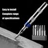 Reversible Impact Screwdriver Set Detachable Head Steel Construction For Professional Maintenance Work
