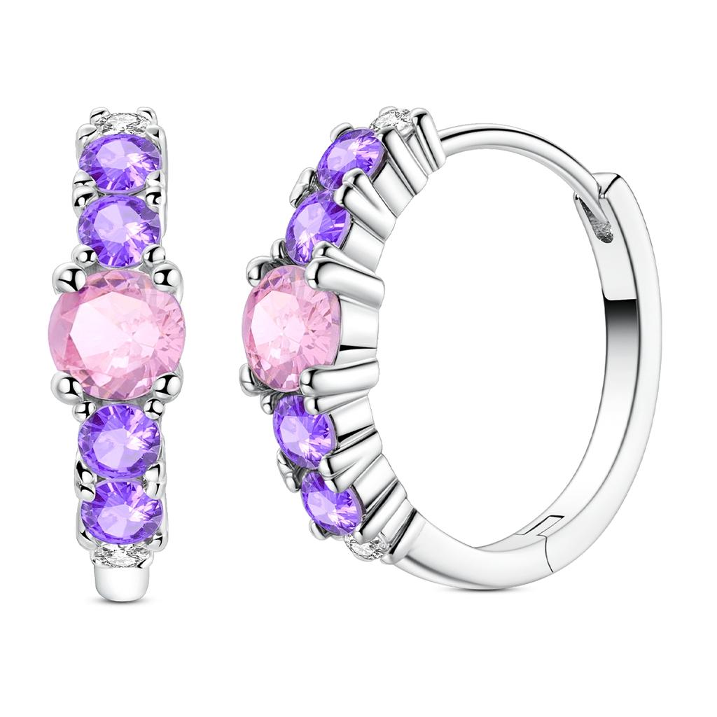 Woman Earring 925 Silver Original Eardrop Hoop Earring Sunflower Bee Bow Fashion Jewelry