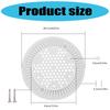 8Inch Round Pool Drain Cover Set Main Drain Suction Cover Pool Maintenance Accessory Plastic Texture for Concrete Pools
