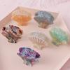 1PC Shell Shape Hair Clips Acetate Barrette Beauty Crab Hairgrip Headwear Acrylic Beach Hairpins Hair Claws Styling Accessories