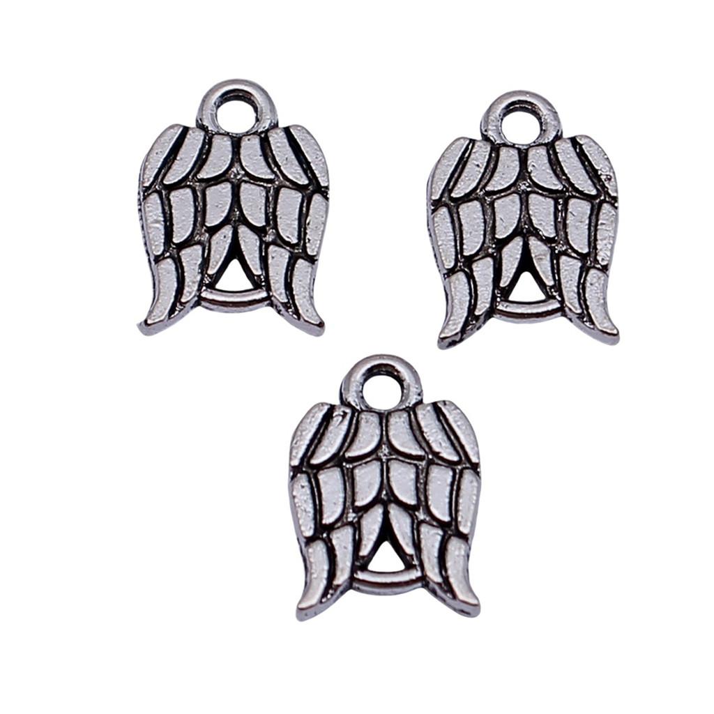 Feather Charm Angle Connectors For Bohemian Style Jewelry Vintage Pendants