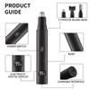Rechargeable Multi-Functional Type-C Men's Grooming Kit: 3-in-1 Electric Nose Hair Trimmer