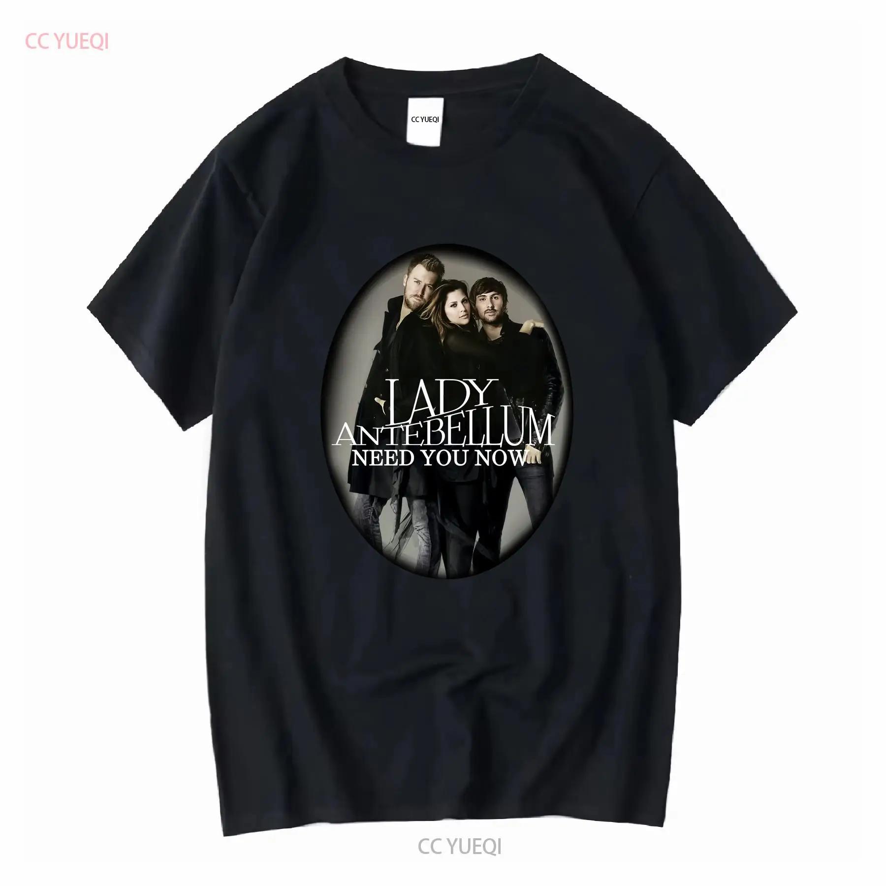 LADY ANTEBELLUM Need You Now Concert Tour Black T Shirt Sz L  Vintage Washed Homme Streetwear Graphic Breathable Versatile S разноцветный