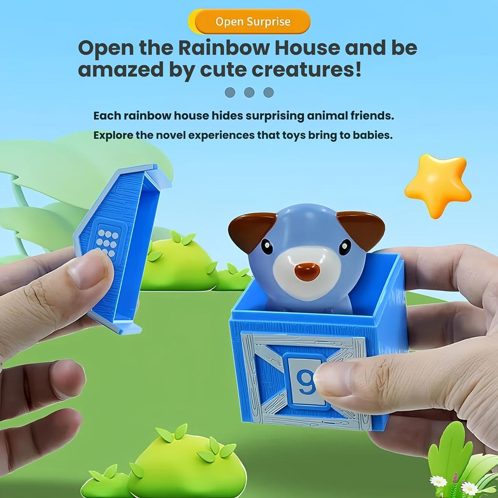 Farm Theme Number Train Toy, Montessori Early Education Matching Classification, Fine Motor Skills & Color Recognition