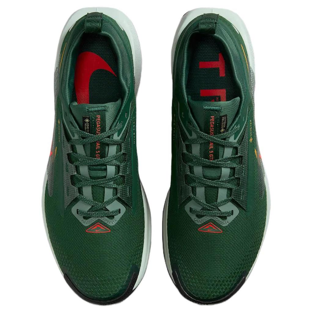 Nike Pegasus Trail 5 GORE-TEX Fir Desert Ochre Men Sneakers Green Clay-Green Bright-Crimson FQ0908-301