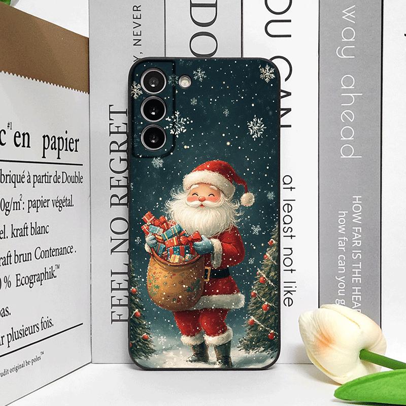 Frohe Weihnachten Baum Weihnachtsmann Muster Handyhülle für Motorola Moto Edge 50 Fusion 40 30 Neo G34 E14 G75 X40 G85 G54 Pro Hülle