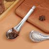 2 Pcs Stainless Steel Caviar Colander Strainer Spoon for Cooking Rustproof Fine Mesh for Quick Water Drainage for Home