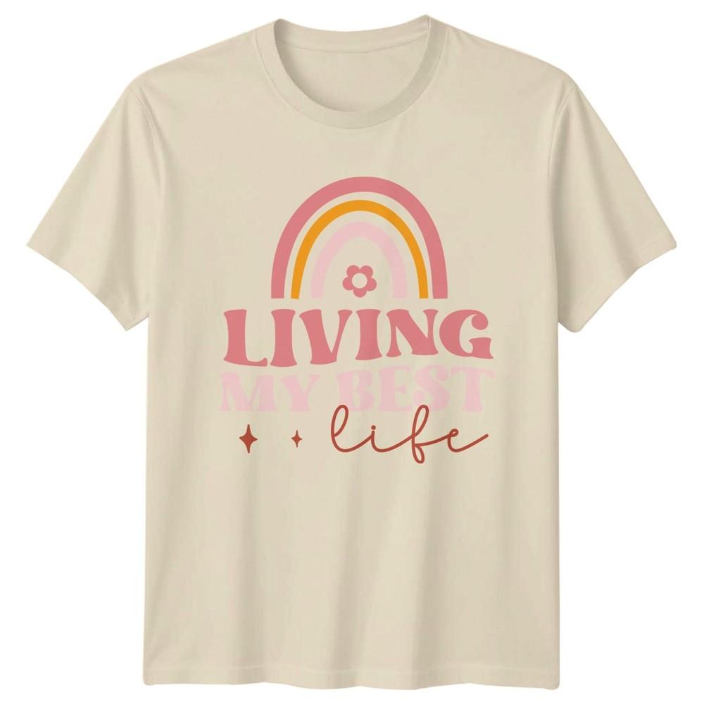 Living My Best Life Unisexs TShirt Positive Lifestyle Birthday Gift For Her