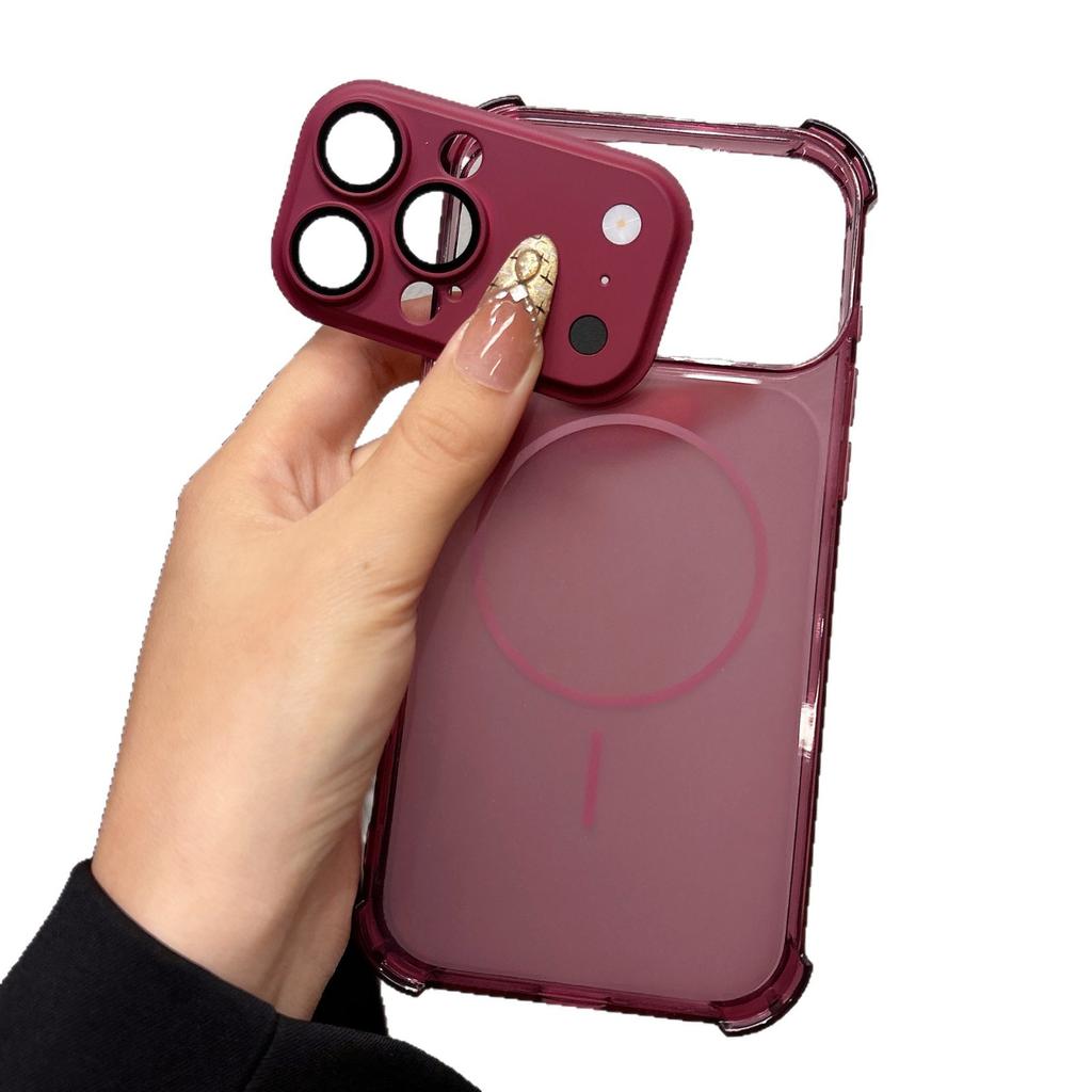 Four Corners Anti-drop Suitable for iPhone18promax Mobile Phone Case Lens Removable Apple 13 Color Transparent TPU Soft Case