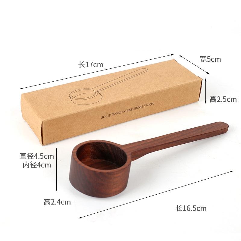 Drewniany zestaw łyżek z miarką kuchenne łyżki z miarką miarka do kawy i herbaty cukier miarka do przypraw miarka narzędzia do gotowania w domu