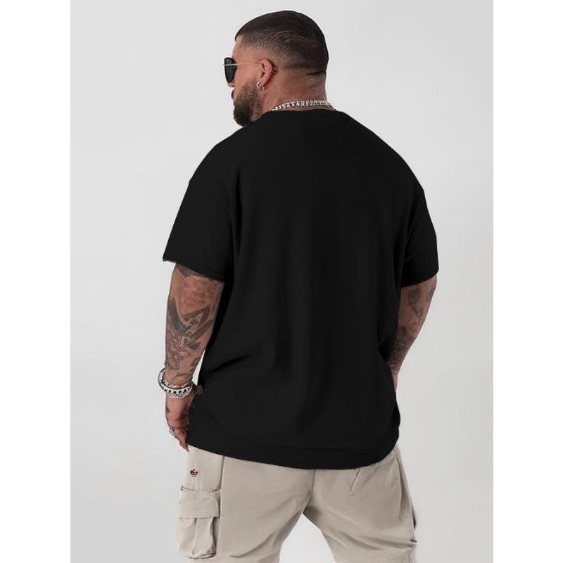 European Size Scorpio Large Size Men's T-shirts Versatile Round Neck Printed T-shirts, Street Fashion Outfits, Suitable for Basketball, Gym, Essential