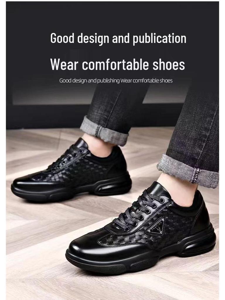 Men's Retro Leather Casual Low-Top Shoes - Autumn 2025 Fashion