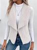 Herbst Winter Neue Mode Lässig Einfach Ärmellose Weste Strickjacke Jacke