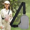 Solid Color Mobile Shoulder Bag Chest Pack Sports Shoulder Crossbody Bag  Girl
