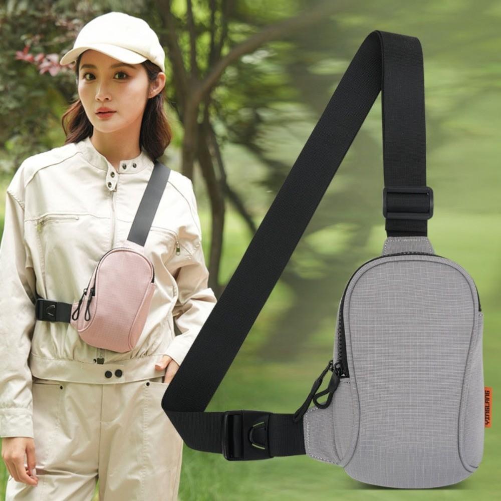 Solid Color Mobile Shoulder Bag Chest Pack Sports Shoulder Crossbody Bag  Girl