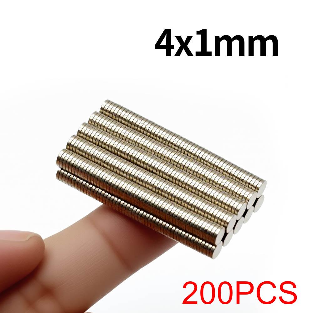 4x1mm Super Strong Neodymium Magnet N35 NdfeB Permanent Magnetic Imanes Round Powerful Magnets Refrigerator Magnet