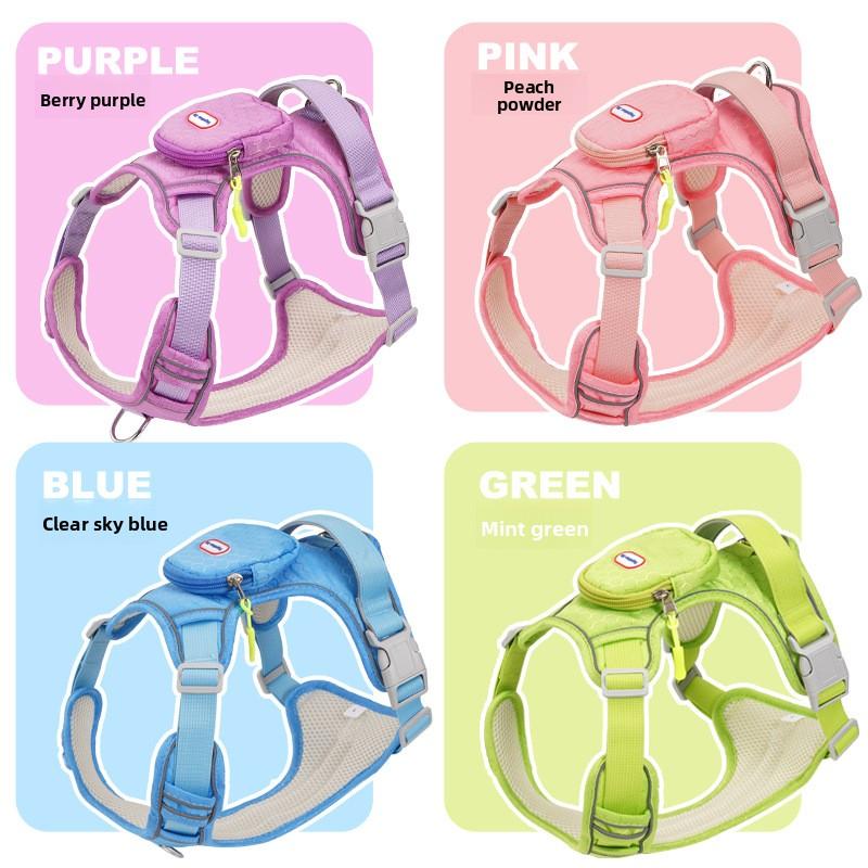 Dog Leash, Anti-breakaway Large Dog Chest Strap, Reflective Medium and Large Dog Leash, Outdoor Dog Walking Leash