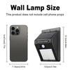20LEDs Solar Wall Lamp PIR Motion Sensor Outdoor Light IP65 Waterproof Auto On Off Solar Security Lamp for Garden Fence Pathway