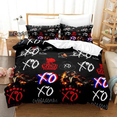XO The Weeknd Juego de Cama Individual Doble Completo Queen King Size Juego de Cama Aldulto Niño Dormitorio Funda Nórdica Sets Estampado 3D Juego de Sábanas
