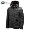 Men's Casual Lightweight Cotton Jacket with Detachable Collar - Autumn/Winter Style