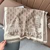 New imitation cashmere scarf women's style letter pattern warm outer multi-purpose shawl