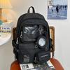 New Cute Transparent Pain Bag Girl's Heart Is High  High School Students' Schoolbags and Large Capacity Backpacks.