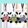 Panda Plush Toy Cute Doll For Kids Gift Girl Bag Charm Keychain With Polyester Filling