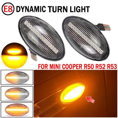 For Mini Cooper R50 R53 2002-2006 Dynamic LED Turn Signal Side Marker Light For Mini Cooper R52 2004-2008 LED Side Repeater Lamp
