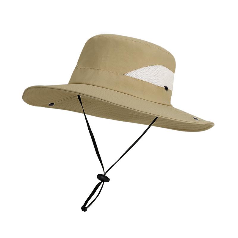 Outdoor outing mountaineering bucket hat spring and summer eaves sunscreen visor breathable versatile British sun hat children