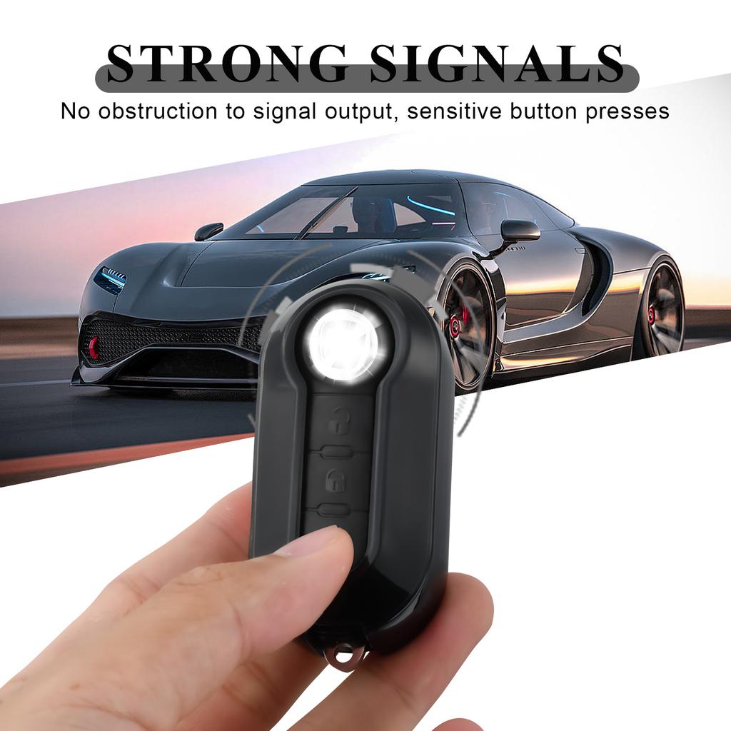 Transparent Folding Car Remote Key Shell Case Cover For Fiat 500 Panda Stilo Ducato Punto Doblo Bravo Protected Accessories
