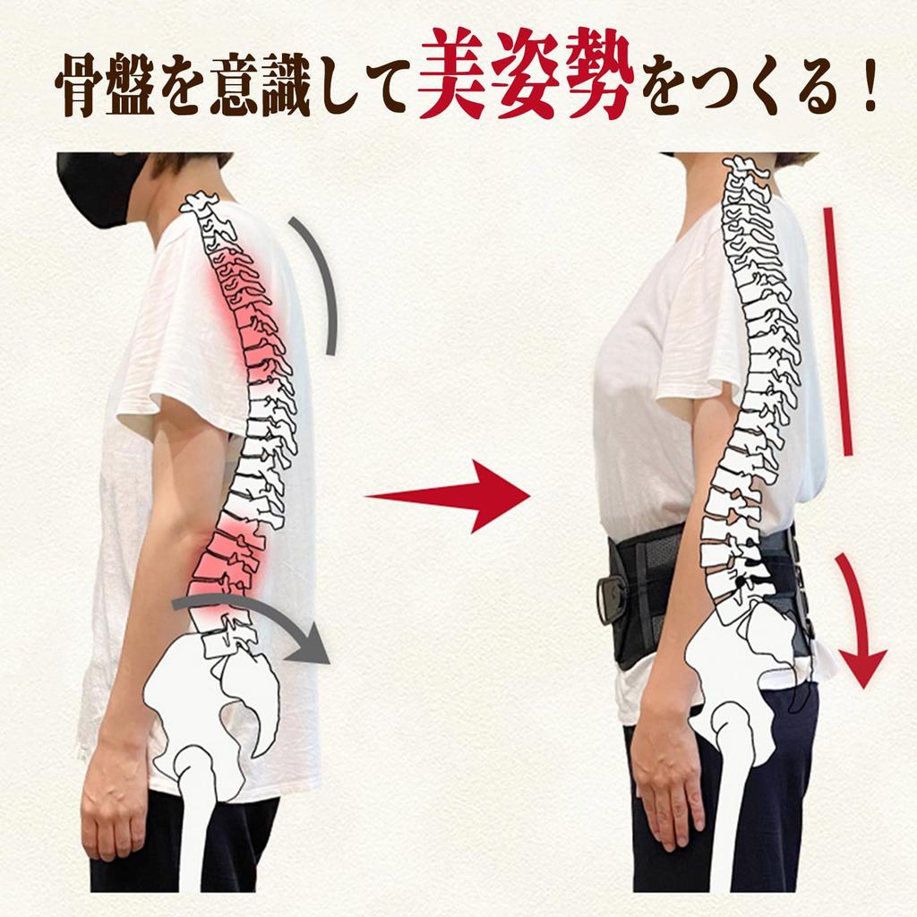 Lumbar Support and Pelvic Support Corset Pulley Unisex Belt, Support, Type, (Large)