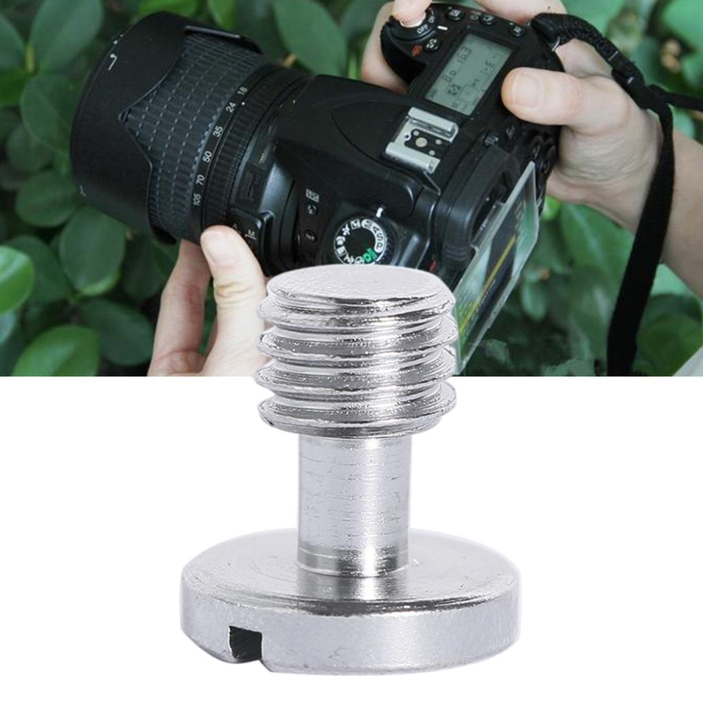 Camera Quick Release Screws 3/8 Inch Stainless Steel Tripod Adapter for DSLR and Rig Accessories