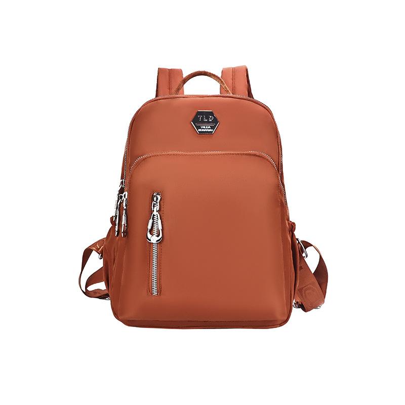 Double Shoulder Schoolbag, Large Capacity, Lightweight and Simple Student Attendance Travel Backpack, Solid Color Simple Trend Women's Bag