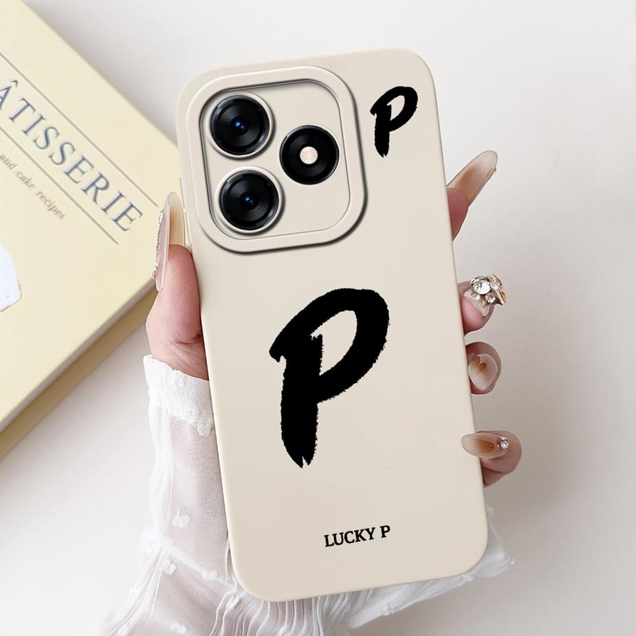 For Tecno Spark 10 4G Case Spark 10C Fashion Lucky Letters Cover Matte Phone Case For Tecno Spark 10 Pro KI7 Spark10 Soft Fundas